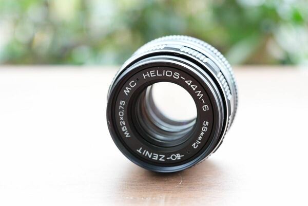 極美品 分解清掃済み Helios-44M-6 58mm f2 ヘリオス M42 ぐるぐるボケ オールドレンズ 単焦点 001