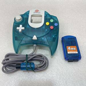 H4174* secondhand goods * operation not yet verification goods * DC Dreamcast controller HKT-7700, memory card 4MB