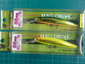 ジップベイツ リッジ MD86SS サクラマス ZIPBAITS Rigge　2個セット B ゴールド系 