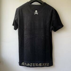 mastermind JAPAN マスターマインド ドクロ 刺繍 ベロア Tシャツ ブラック