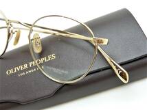 新品 オリバーピープルズ メガネ OV1186 5145-50サイズ ゴールド フレーム OLIVER PEOPLES 正規品 専用ケース付 人気モデル ラスト1本_画像1