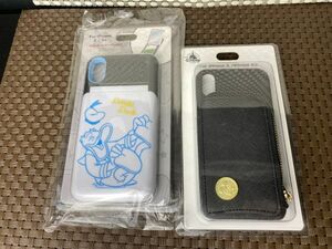 hka★未開封品☆iPhoneケース カバー 2点 ディズニー iPhoneX/XS対応 ブラック アイフォンケース スマホカバー アイフォンスマホケース★