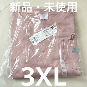 【新品・未使用】おぱんちゅうさぎライトスウェットTシャツ5分袖 ピンク 3XL