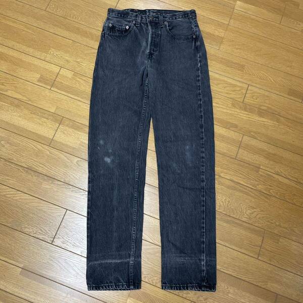 【雰囲気抜群】90s 00s 後染めブラック　Levi's 501 ビンテージ ヴィンテージ　デニムパンツ　 ジーンズ　カナダ製　