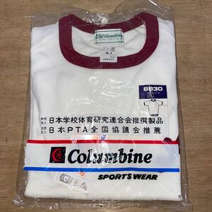 LL Columbine love . неполная средняя школа спортивная форма короткий рукав футболка красный линия с логотипом .. товар 