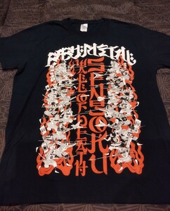 [ ценный ] редкость!L размер!EU ограничение 2015 год SENGOKU WORLD TOUR 2015 TEE футболка BABYMETAL внутренний US не продажа за границей re DIN gfesONE Sengoku 