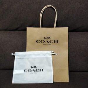 COACH コーチ 紙袋 ショップ袋 ラッピング 財布用