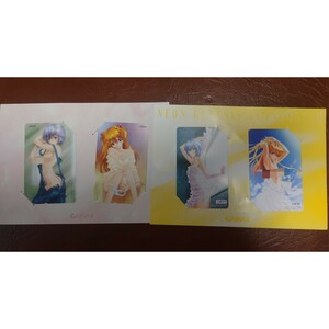 1 jpy ~ Neon Genesis Evangelion [........] unused telephone card gainaks Ayanami Rei Aska Langley telephone card total 4 sheets 