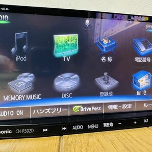 2019年度版地図 ストラーダ CN-RS02D 地デジフルセグ Panasonic純正新品アンテナキット付 HDMI Bluetooth USB ハンズフリーの画像1