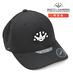 スコッティキャメロン チェッカード クラウン フレックスフィット ゴルフ キャップ ブラック SCOTTY CAMERON Checkerde Crown CAP Black 10