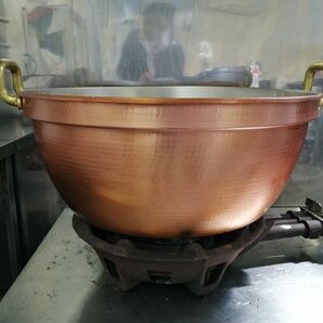 大鍋 銅鍋 芋煮銅 業務用 円付鍋 両手鍋（錫引きあり） ６０cm