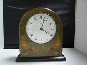 インテリア　イタリア製　Astem　木製　クゥオーツ　置き時計　１ヶ（中古品）