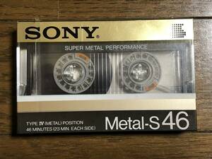 SONY Sony cassette tape metal tape TYPE Ⅳ super metal sound both ways 46 minute Metal-S46 unopened goods 