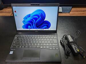 【新品バックライトキーボード】LIFEBOOK U939/B FMVU24001/第8世代 Core i7(8665U) 1.9GHz/RAM:16GB/SSD:256GB/Win11/予備軽量バッテリー