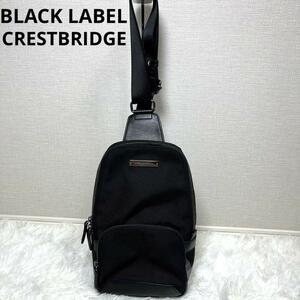 クレストブリッジ BLACK LABEL ボディバッグ ノヴァチェック ブラック