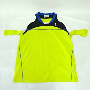 [ used ] Gosen pra shirt dry shirt Tokyo short sleeves game shirt LL men's GOSEN badminton wear 