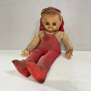 当時物 人形 全長54cm アンティーク 女の子 赤ちゃん人形 ドール 格安売り切りスタート◎