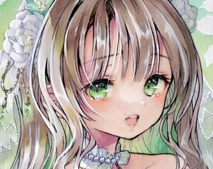 Art hand Auction オリジナル手描きイラスト◆水無月の花嫁◆B5, コミック, アニメグッズ, 手描きイラスト