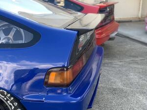 CRX ef8 悪っ羽　カーボンダックテール　ウイング　ウィング　リアスポイラー　トランクスポイラー　リアバンパー リアウイング