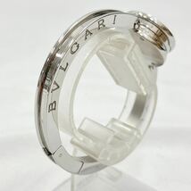 稼働品　BVLGARI ブルガリ ビーゼロ B-zero1 バングル ダイヤ12P クオーツ レディース時計 BZ22S ブルーシェル文字盤 R店0430_画像5