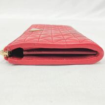 正規品　PRADA プラダ ラウンドファスナー 長財布 キルティング　レッド系　R店0430_画像4