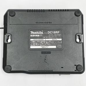 美品 通電確認済み makita マキタ 純正 急速充電器 DC18RF 14.4V-18V用 USB端子付 AC100V R店0417☆の画像6