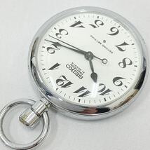 稼働品 SEIKO セイコー プレシジョン 21石 3針 手巻き 機械式 懐中時計 6110-0010T R阿0331_画像3