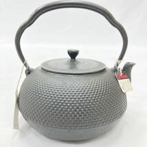 南部鉄瓶 照光堂 煎茶道具 南部鉄器 箱付 骨董品 南部鉄器 鉄瓶　R阿0430_画像2