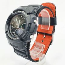 CASIO カシオ G-SHOCK AW-591MS クオーツ メンズ腕時計 デジタル/アナログ アナデジ 黒 ブラック 布ベルト ジーショック R店0506☆_画像2