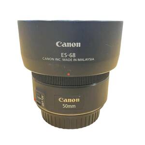 CANON キヤノン EF 50mm 1:1.8 STM 一眼レフ カメラ レンズ ES-68 フード付 ブラック