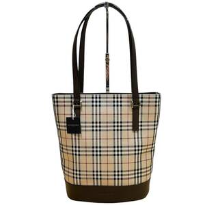 BURBERRY バーバリー ノバチェック ベージュ系 トートバッグ