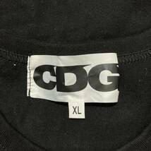 ○ 送料無料 CDG 半袖Ｔシャツ 1986 ロゴデザイン 黒系 コットン100％ メンズ サイズXL_画像8