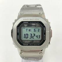 カシオ G-SHOCK 腕時計 GMW-B5000D-1JF 電波受信 電波ソーラー マルチバンド6 Bluetooth搭載 メタルバンド シルバーカラー 稼働品_画像1