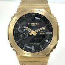 カシオ G-SHOCK フルメタル GM-B2100GD-9AJF ゴールド系 メタル ゴールド スマートリンク 腕時計 メンズ ソーラー 電波 稼働品_画像2