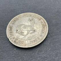 南アフリカ銀貨 1948年 5シリング ジョージ6世 約28.3ｇ アンティークコイン コレクション_画像4