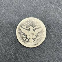 アメリカ銀貨バーバー ハーフダラー 50セント 1/2ドル 1913年 約11.4ｇ アンティークコイン コレクション_画像2
