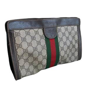 GUCCI グッチ シェリーライン コスメポーチ PVC ヴィンテージ