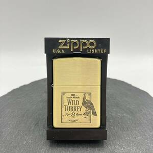 ZIPPO ジッポー WILD TURKEY ワイルドターキー 2000年 Ｄ XVI ゴールドカラー ケース付 オイル ライター ※着火未確認