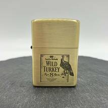 ZIPPO ジッポー WILD TURKEY ワイルドターキー 2000年 Ｄ XVI ゴールドカラー ケース付 オイル ライター ※着火未確認_画像4