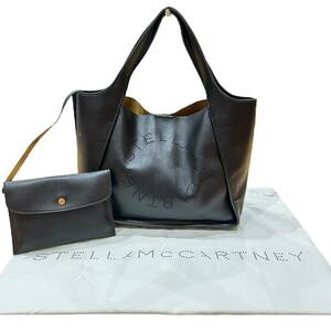 Stella McCartney Stella McCartney Logo большая сумка сумка есть кожа чёрный 