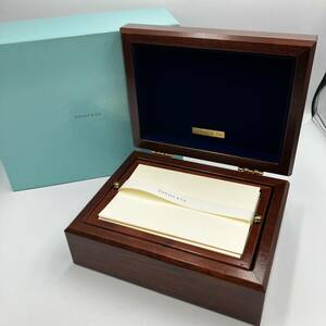 Tiffany & Co. ティファニー レターセット カードセット 封筒 便箋 手紙 葉書 封筒レターセット 木箱付き