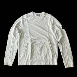STONE ISLAND Stone Islay ndo тренировочный футболка джерси оттенок белого хлопок 100% мужской L