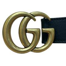 GUCCI グッチ GGマーモント レザー ベルト ゴールドカラー ベルト 85・34 414516_画像5