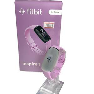 未使用 fitbit Inspire3 スマートウォッチ パープル系 起動確認済