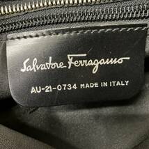 1円 Salvatore Ferragamo フェラガモ ワンショルダーバッグ ハンドバッグ ナイロン 黒_画像9