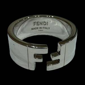 FENDI フェンディ リング FF ロゴ シルバー カラー Mサイズ