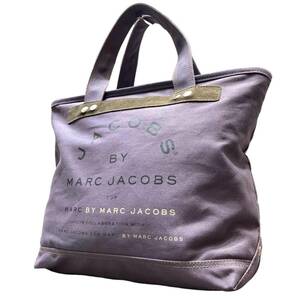 マークジェイコブス MARC by MARC JACOBS トートバッグ キャンバス パープル系