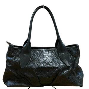 GHERARDINI Gherardini большая сумка кожа черный общий рисунок 
