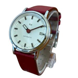 1 jpy liki Date white face leather red belt 4225 OOE4 R 2 AT self-winding watch 