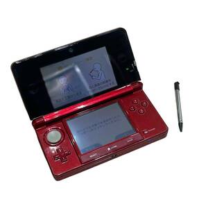 NINTENDO nintendo 3DS game machine CTR-001 red series game hard start-up verification settled 